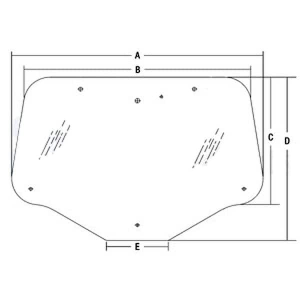 Aftermarket Rear Glass CAH40-0023 - main